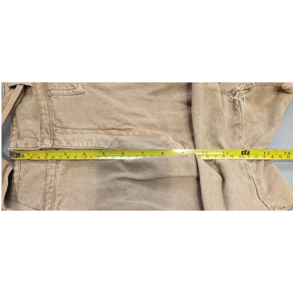 Free People Womens 2 Tan One Penny Tie Waist Shorts‎